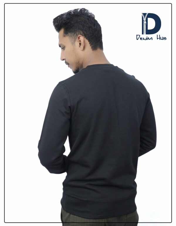 MEN'S SWEATSHIRT BASIC BLACK - Image 2