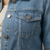 Girls Ice Blue Denim Jacket - Image 4